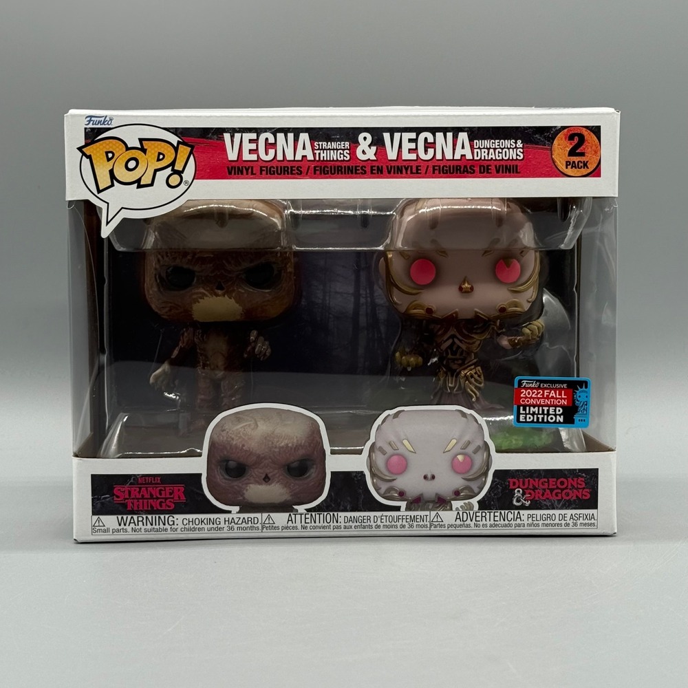 Funko Pop! 2 Pack Vecna Stranger Things Dungeons & Dragons 2022 NYCC Exclusive